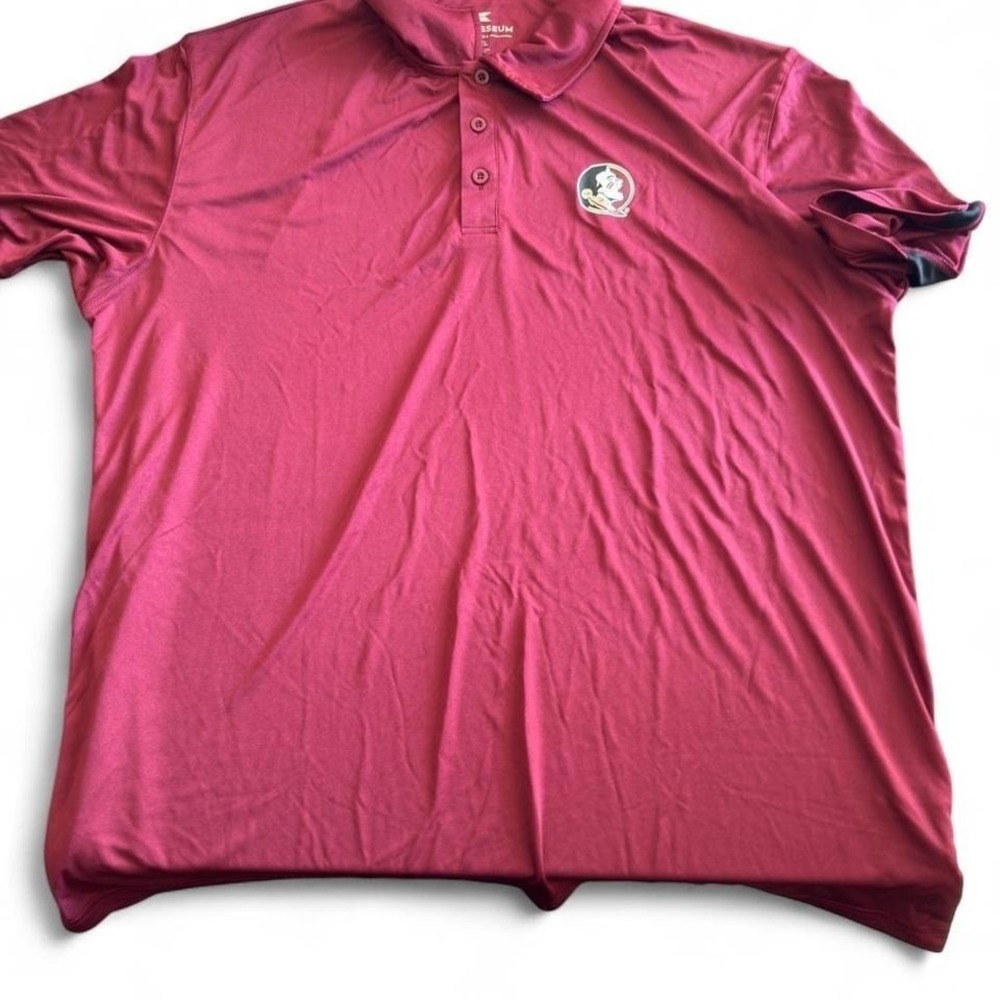 Colosseum Florida State Seminoles FSU Polo Shirt Mens 3XL Garnet Red NEW